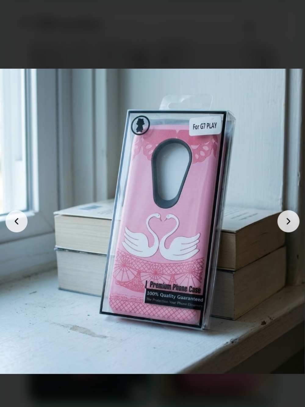 Pink Swan Protective Case for G7 Play - Unbranded